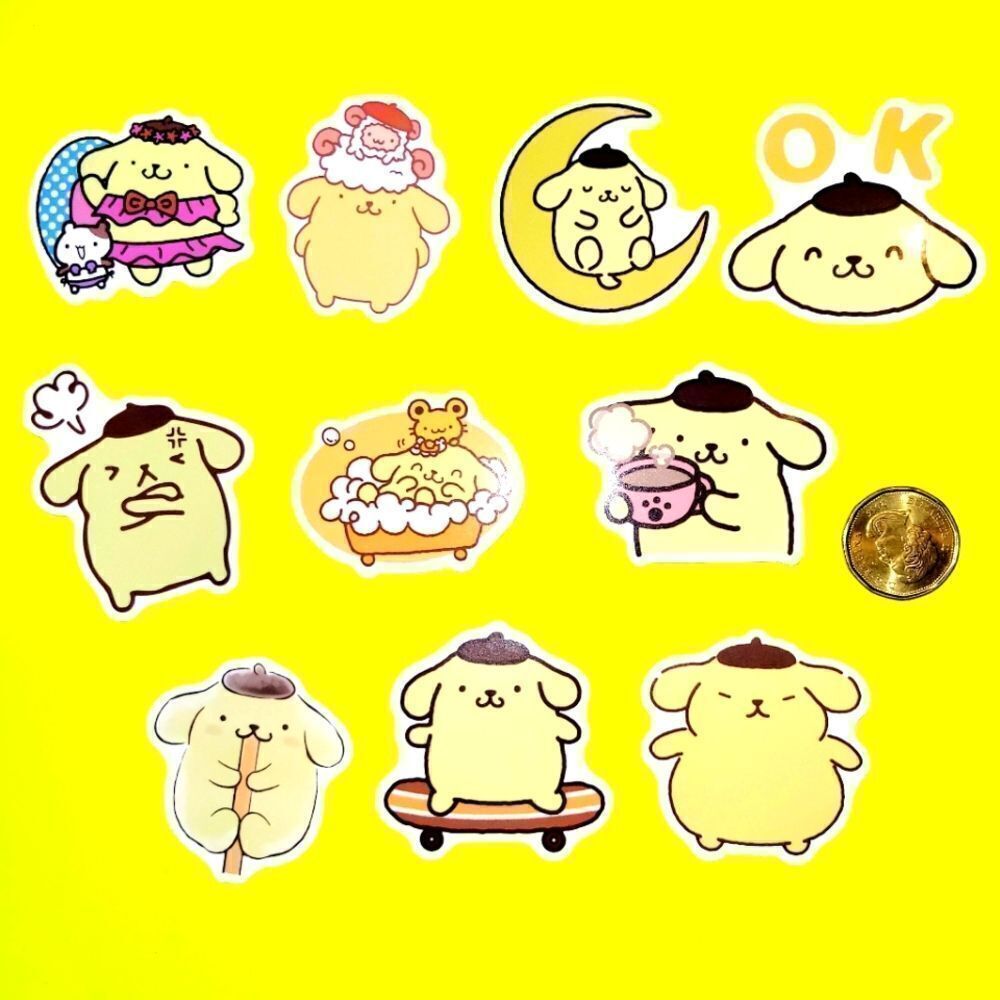 3/$20 Brand New 10x Pompompurin Waterproof Stickers #4
